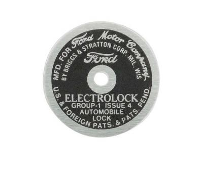 Chapa identificacion electrolock