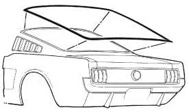 Goma luna trasera Fastback