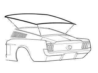 Goma luna trasera Fastback
