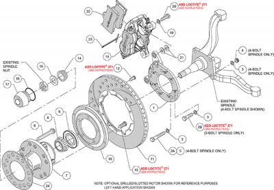 Kit frenos Dynalite Pro Series Ford Mustang 1965 1969