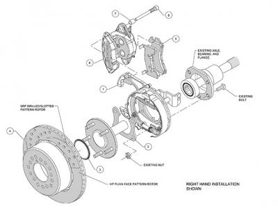 Kit trasero de freno Ford Mustang 1965 1973