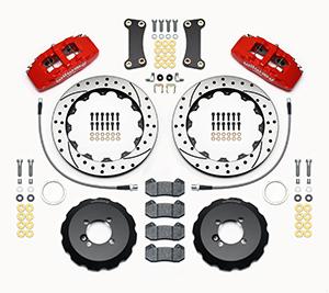 MINI Kit Discos perforados y pinzas 6p Wilwood Rojas Wilwood 2002 2015