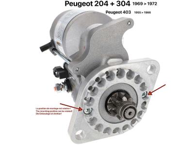 Motor arranque Wos Peugeot 202 304 403 WOSperformance 1955 1972