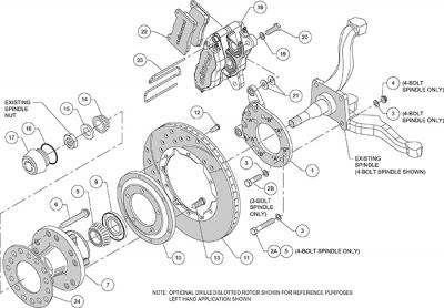 Mustang Kit frenos Wilwood 11" Wilwood 1965 1969