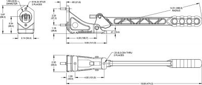 Palanca freno de mano Wilwood 1950 2025