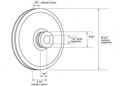 Polea bomba direccion v8 Ford Thunderbird 1965 1979