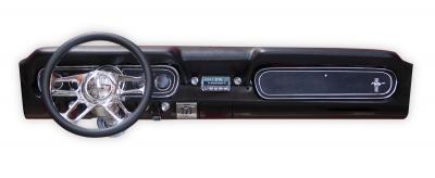 Radio Custom Autosound Slidebar Ford Mustang 1964 1966