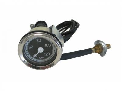 Reloj de temperatura negro