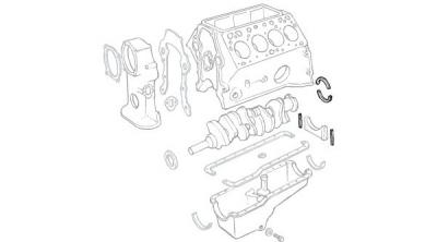 Reten trasero cigueal V8 Ford Mercury 1969 1971