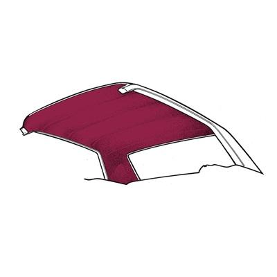 Tela techo interior Maroon Coupe